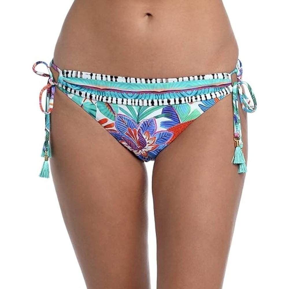 La Blanca 'Tropics Of Tropez' Side-Tie Bikini Swimsuit Bottom, Multicolor